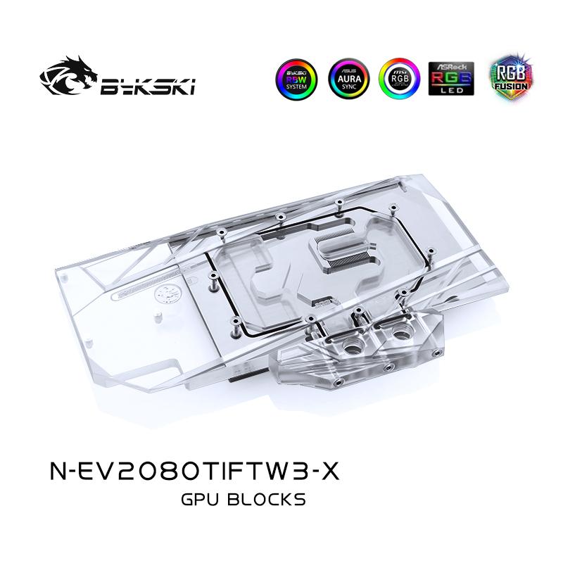 FormulaMod Bykski RTX 2080Ti full-cover GPU waterblock — silent local AI workload cooling (view 5)
