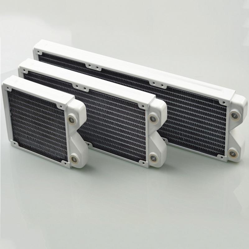 FormulaMod 29MM thickness white radiator computer water cooling radiator supports 120MM fan G1/4 interface all copper quality