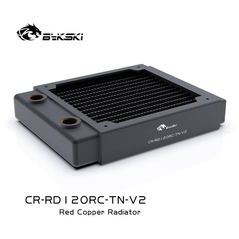 Bykski 120mm Copper Radiator RC Series High-performance Heat Dissipation 30mm Thickness for 12cm Fan Cooler, CR-RD120RC-TN-V2