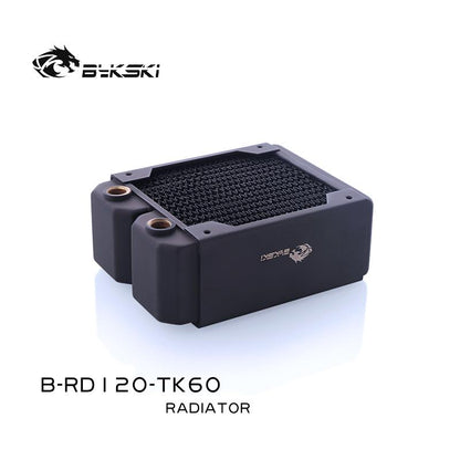 Bykski B-RD120-TK60 120mm Triple Row Radiators 60mm Thickness Standard Water Cooling Radiators | Water Cooling Accessory