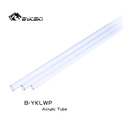 Bykski B-YKLWP, 500mm Acrylic Hard Tubes, High Quality Acrylic Light Transmission, 12x8/14x10/12x16mm, 2 Tubes/lot