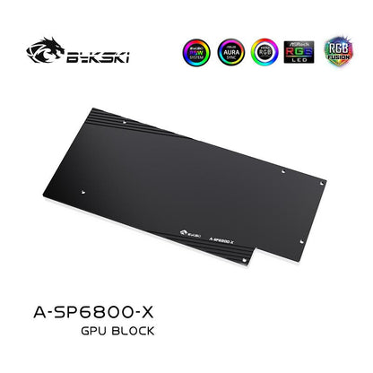 Bykski 6800 GPU Water Cooling Block For Sapphire Radeon RX6800 Nitro+, GPU Cooler Liquid Cooling, A-SP6800-X