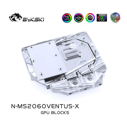 FormulaMod Bykski RTX 2060 full-cover GPU waterblock — silent local AI workload cooling (view 4)