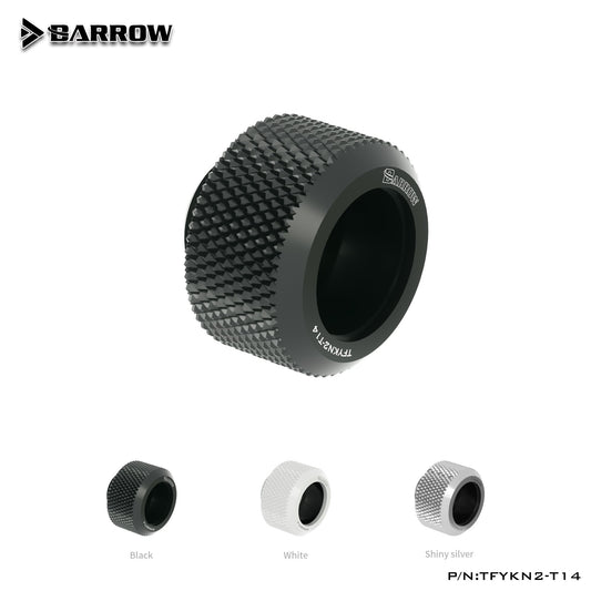 Barrow OD14mm Hard Tube Fittings, Choice Series Enhanced Anti-off Rubber Ring, For OD14mm Hard Tubes, TFYKN2-T14
