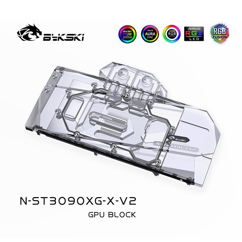 Bloc de refroidissement par eau Bykski GPU pour ZOTAC RTX3090/3080 GAMING OC, refroidisseur de refroidissement liquide pour carte graphique, N-ST3090XG-X-V2