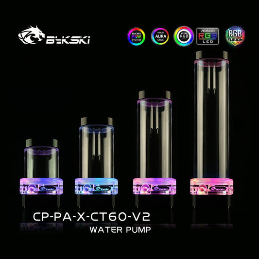 Bykski CP-PA-X-CT60 / CP-PA-X , Pump-reservoir Combination , 10W Pump With Lighting Max Flow 300L/H | Pump Reservoir Combo