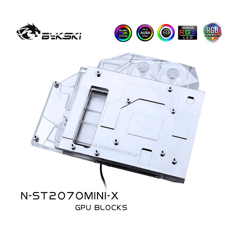 Bykski N-ST2070MINI-X, Full Cover Graphics Card Water Cooling Block,  For Zotac GeForce RTX2070-8GD6 MINI OC
