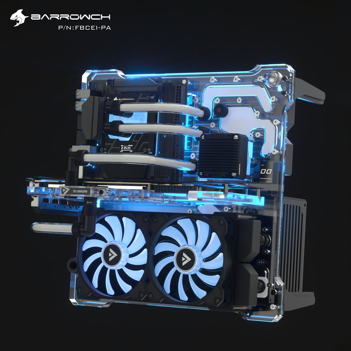 Barrow ch FBCEI-PA ITX Case , Open Computer Mini Chassis , Modular Panel Case , Limited Edition Water Cooling PC | PC Case