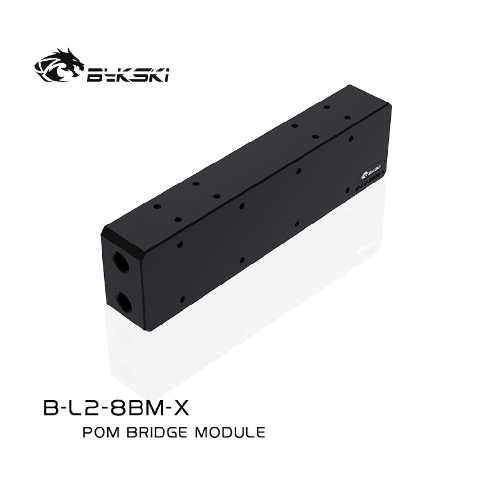 Bykski B-L2-8BM-X GPU Terminal Block for Computer Graphics Card Water Cooling Block Bridging Module Adapter POM Connectors