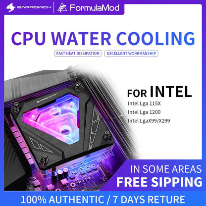 Barrow ch CPU Water Cooling Block FBLTGI-04N FBLTGA-04N M Series for Intel AMD Future Mechanical Style | Water Cooling Block