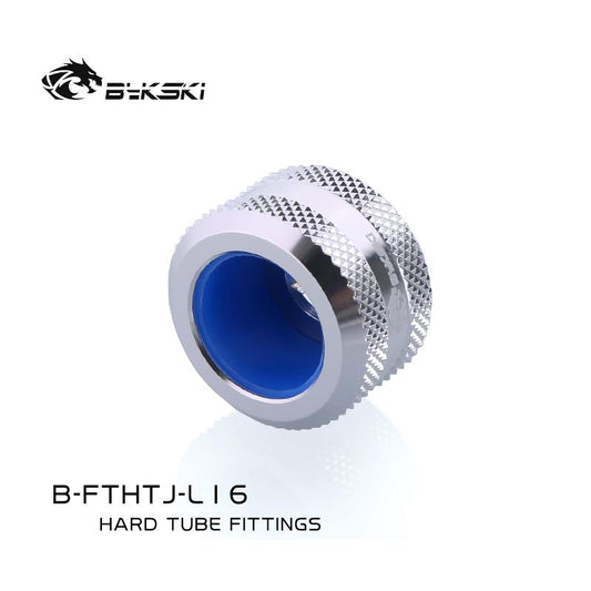 Bykski B-FTHTJ-L16, Anti-off Type Hard Tube Fittings, For OD16mm Hard Tubes, Diamond Pattern, | Water Cooling Fitting