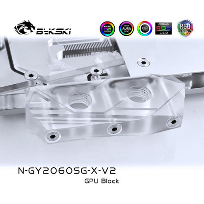 FormulaMod Bykski RTX 2060 full-cover GPU waterblock — silent local AI workload cooling (view 3)