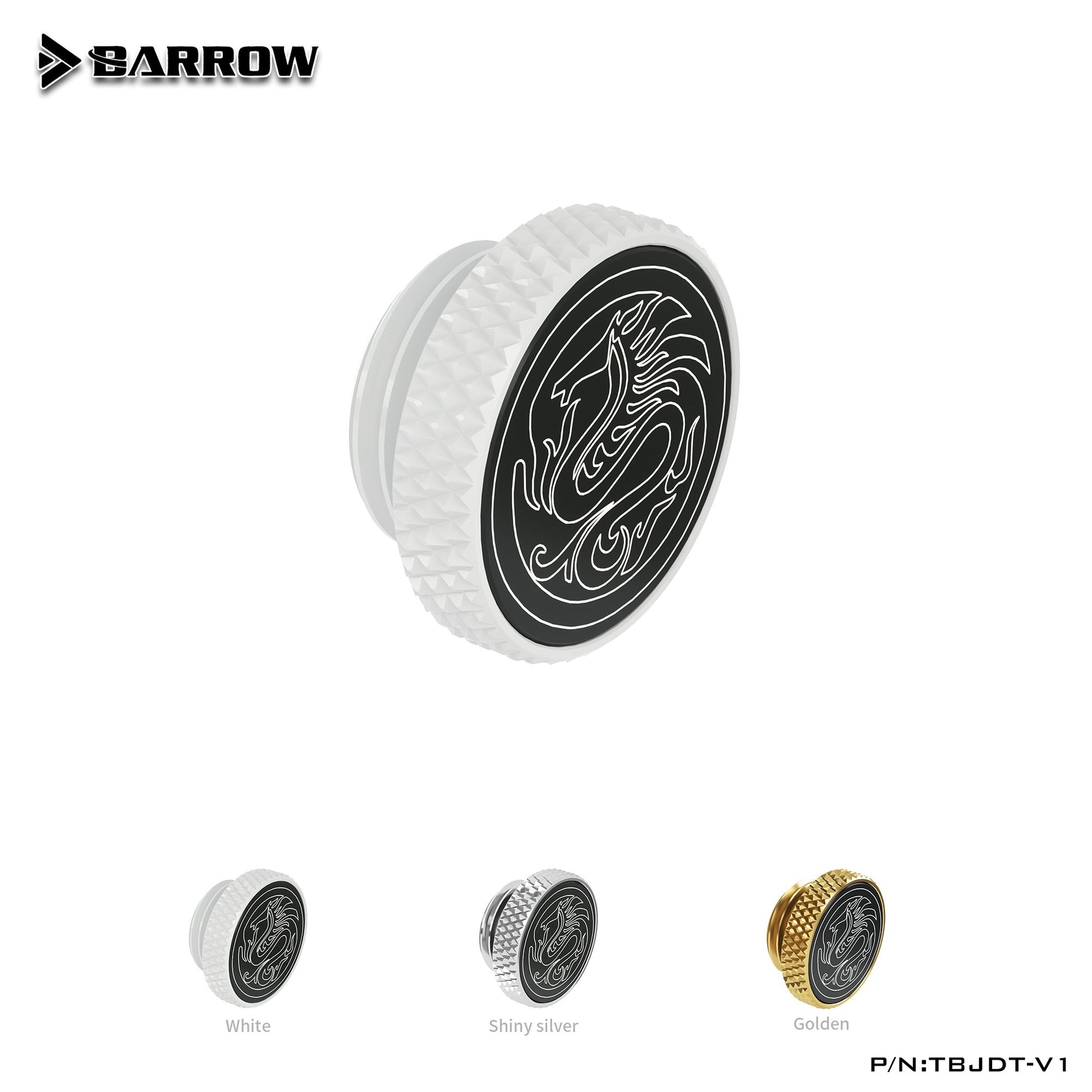 Barrow TBJDT-V1 White Black Silver Gold G1 / 4 " Special Edition Hand tighten water stop Water | Water Cooling Fitting