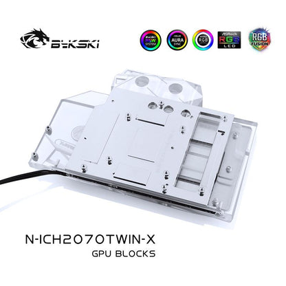 FormulaMod Bykski RTX 2070 full-cover GPU waterblock — silent local AI workload cooling (view 4)