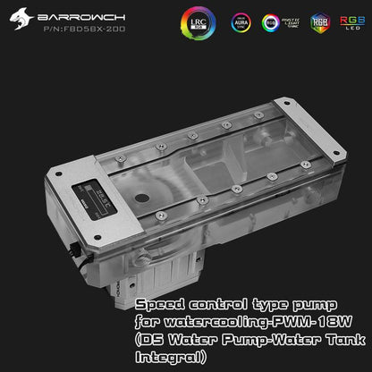 Barrow ch FBD5BX, Digital Display PWM 18W Pump With Reservoir Combinations, Box Fish D5 Series, | Pump Reservoir Combo