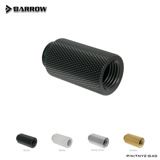 Barrow TNYZ-G40, 40mm Male To Female Extender Fittings, G1/4 Male To Female Water Cooling Fittings | Water Cooling Fitting