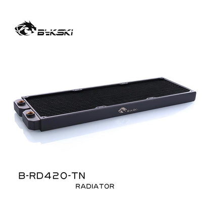 Bykski B-RD420-TN, 420mm Single Row Radiators, 28mm Thickness, Standard Water Cooling Radiators , | Water Cooling Accessory