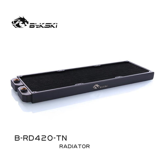 Bykski B-RD420-TN, 420mm Single Row Radiators, 28mm Thickness, Standard Water Cooling Radiators , | Water Cooling Accessory