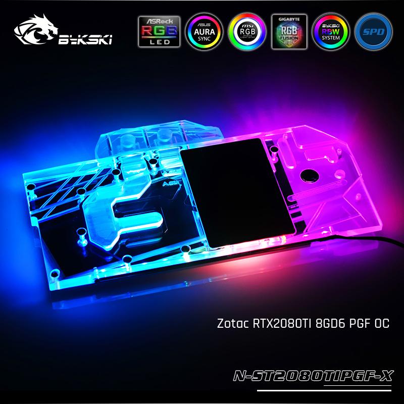 FormulaMod Bykski RTX 2080Ti full-cover GPU waterblock — silent local AI workload cooling