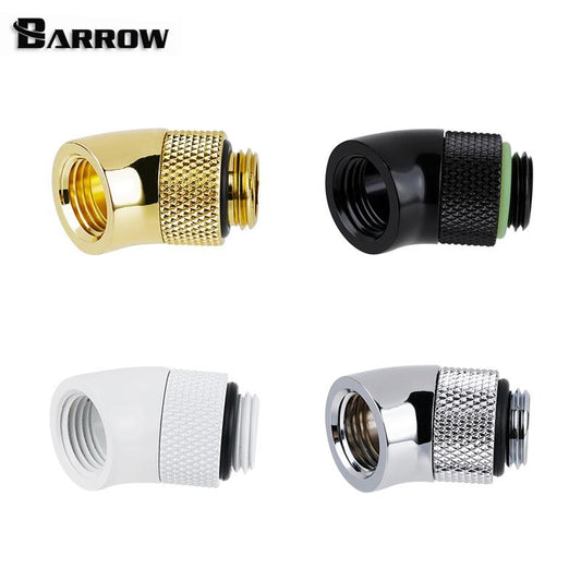 Barrow Water Cooling Accessories 90/45 Degree Accessories 2PCS Supports GPU And CPU Connection | Water Cooling Fitting