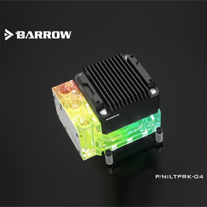 BARROW CPU Block Pump Integrated combo,For Intel/AMD,  17W PWM Intelligent Pump, OLED Digital Display, FBLTPRK-04/LTPRK-04