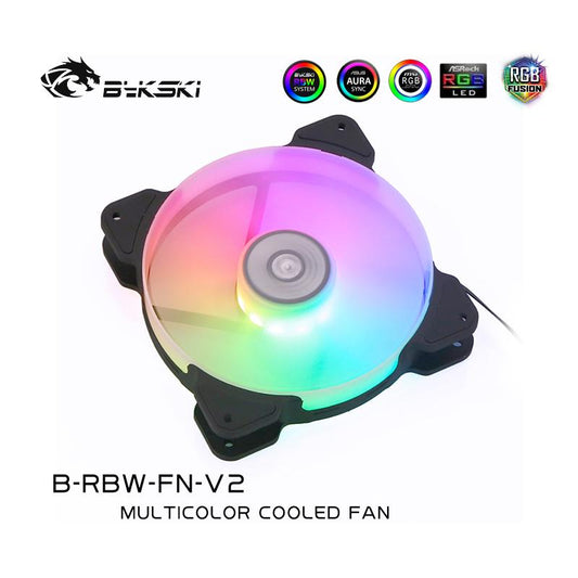 Bykski RBW 120mm Constant Cooling Fan / Cooler, Compatible With 120/240/360/480mm Radiator, | Custom Loop Radiator