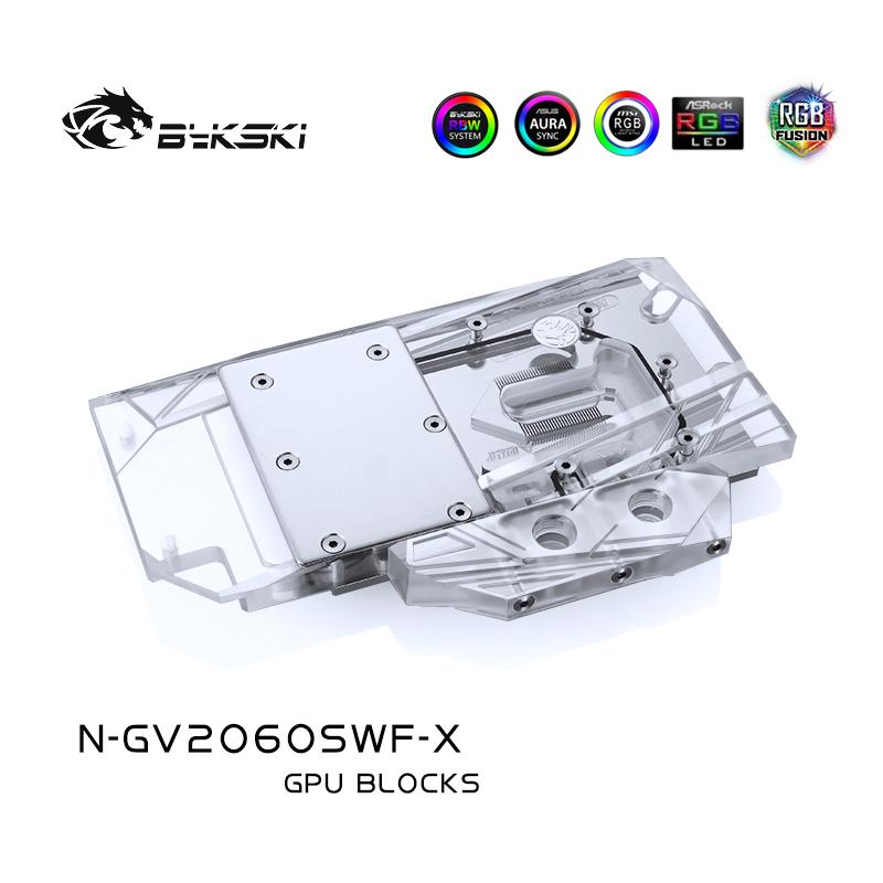 Bykski N-GV2060SWF-X GPU Water Cooling Block For Gigabyte RTX 2060 Super Windforce 8G