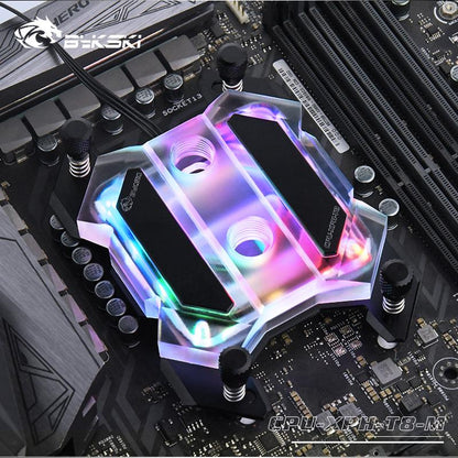 Bykski Amd Cpu Water Cooling Block For Ryzen 3/5/7/9 AM3/AM4, Microwaterway Mechanical Butterfly | Water Cooling Block