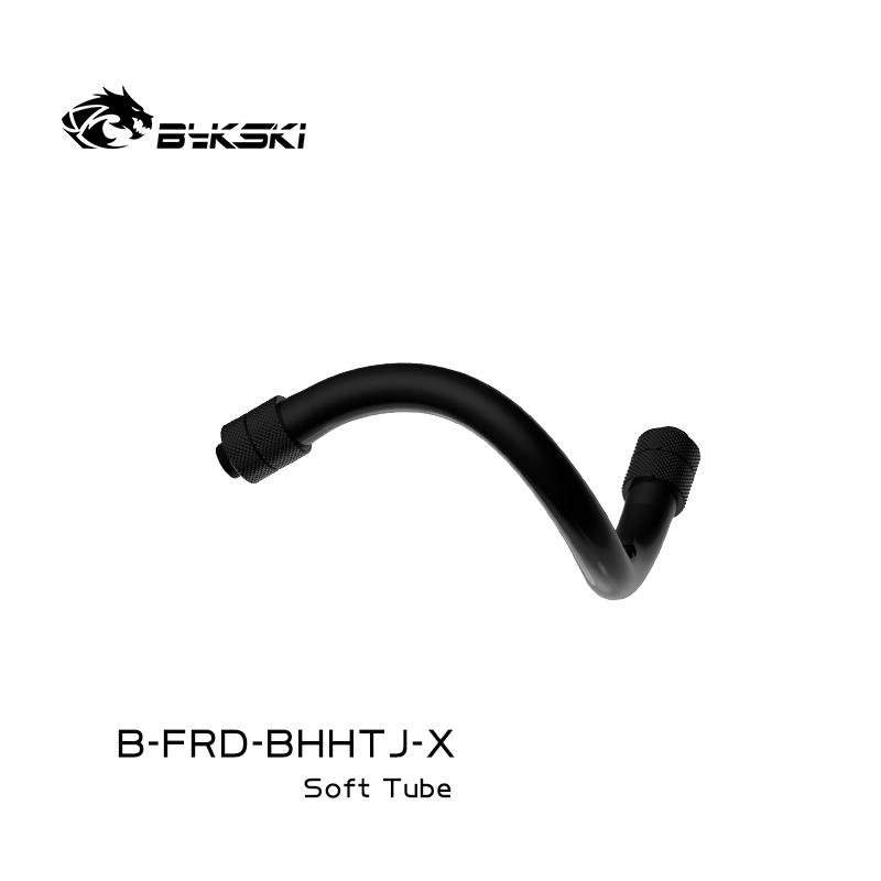 Bykski B-FRD-BHHTJ-X tout en tube souple, tube à connexion rapide avec raccord rotatif, résistance aux hautes températures anti-flexion
