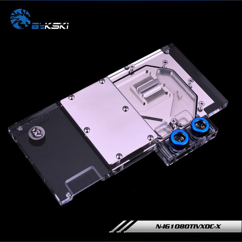 Bykski N-IG1080TIVXOC-X, Full Cover Graphics Card Water Cooling Block for Colorful iGame | Water Cooling Block