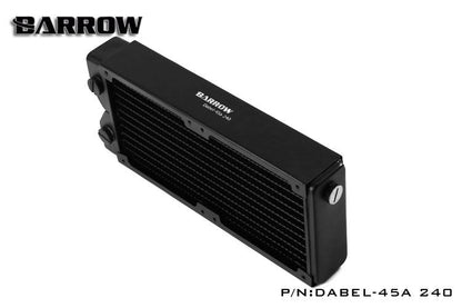 Barrow Dabel-45A 240, 45mm Thicknes 240mm Radiator, Copper Thick Plus Type Water Cooler, Suitable For | Custom Loop Radiator