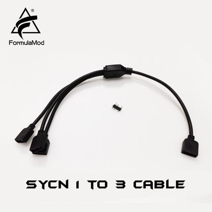 FormulaMod Fm-TB1F3, 5v 3pin Sync 1 To 3 Cable, Synchronous Motherboard Split Cable