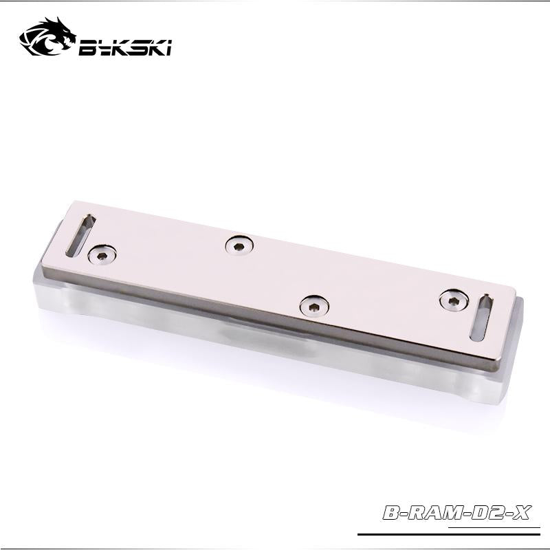 Bykski B-RAM-D2-X / B-RAM-D4-X RBW RGB Ram Water Block Acrylic Cover Support Two Ram Channel and Four Memory Channel