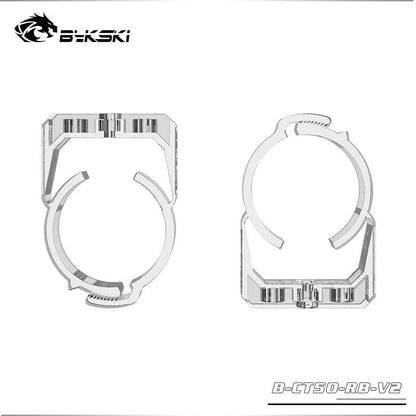 Bykski B-CT50-RB-V2/B-CT60-RB Acrylic Ring Buckle For 50/60mm Diameter Cylindrical Reservoir Bracket Holder