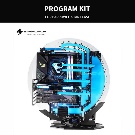 Barrow ch Program Kit for STAR1 Series Circular Water Cooling Case, Limited Edition, PC Computer Open Chassis | PC Case