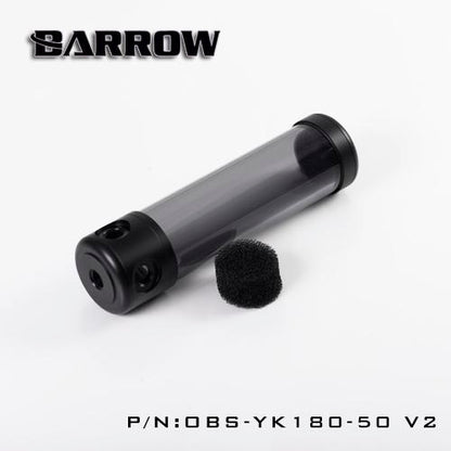 Barrow OBS-YK,50mm Diameter Acrylic Cylindrical Tanks, Transparent Wall, 130/180/230/280mm Length, | Water Cooling Accessory