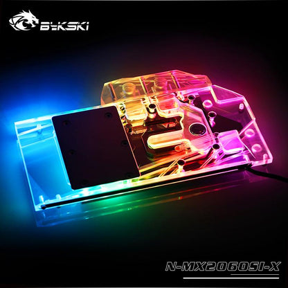 FormulaMod Bykski RTX 2060 full-cover GPU waterblock — silent local AI workload cooling (view 2)