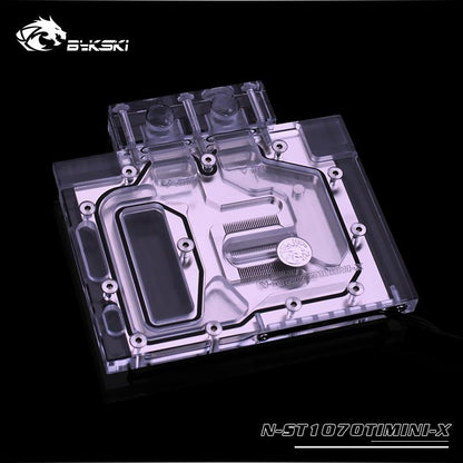 Bykski N-ST1070TIMINI-X Full Cover Graphics Card Water Cooling Block For Zotac GTX1070Ti Mini 8G | Water Cooling Block