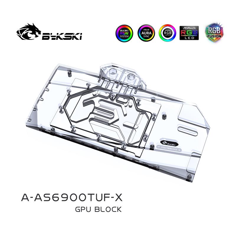 Bykski GPU Water Cooling Block For Asus TUF RX 6950XT/6900XT/6800XT/6800 Gaming, A-AS6900TUF-X
