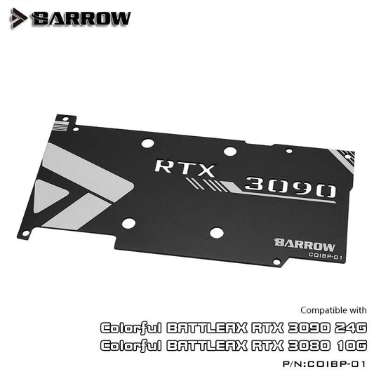 Barrow Backplane for Colorful BATTLEAX 3090 3080, For Full Cover Water Cooling GPU Block Cooler, COIBP-01