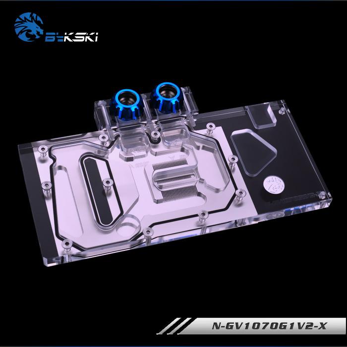 Bykski Full Cover Graphics Card Water Cooling Block for Gigabyte GTX 1070Ti/1070 G1 / Gaming / Windforce , N-GV1070G1V2-X