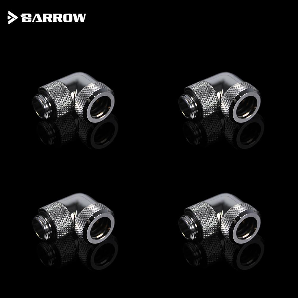 Hard Tube Fitting Barrow 90 Degree Rotary G1/4" Rotatable Adapter For Od12mm / Od14mm Rigid Pipe Computer Case Component