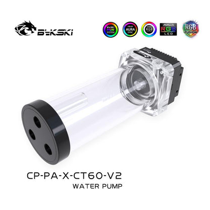 Bykski CP-PA-X-CT60 / CP-PA-X , Pump-reservoir Combination , 10W Pump With Lighting Max Flow 300L/H | Pump Reservoir Combo