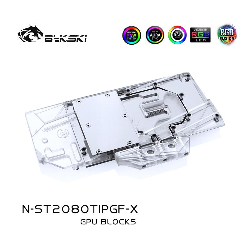 FormulaMod Bykski RTX 2080Ti full-cover GPU waterblock — silent local AI workload cooling (view 4)