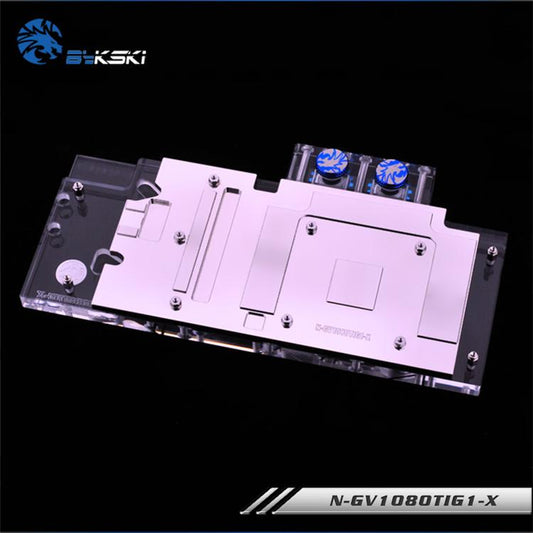 Bykski N-GV1080TIG1-X, Full Cover Graphics Card Water Cooling Block RGB/RBW for Gigabyte GTX1080Ti | Water Cooling Block