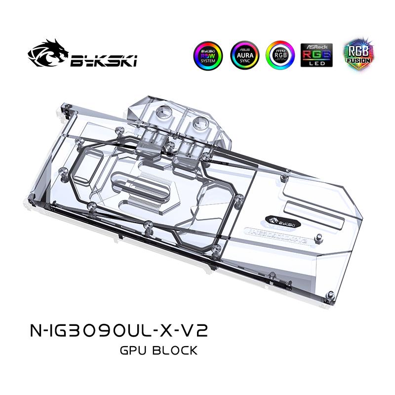 Bykski GPU Water Cooling Block For Colorful iGame RTX 3090/3080Ti/3080/3070Ti Ultra / Advanced , GPU Cooler Liquid Cooling, N-IG3090UL-X-V2