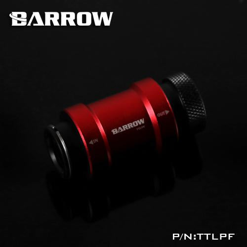 Barrow TTLPF Flat push type check valve double inner thread  part for water cooling computer