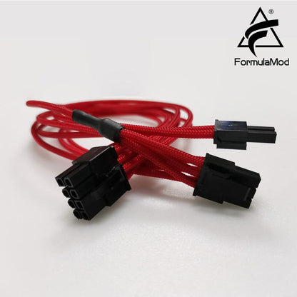 FormulaMod Fm-HS-W, 18AWG PCI-E 8Pin(6+2) câbles de tissage PSU entièrement modulaires, pour Asus THOR &amp; SeaSonic Focus/Prime Series PSU