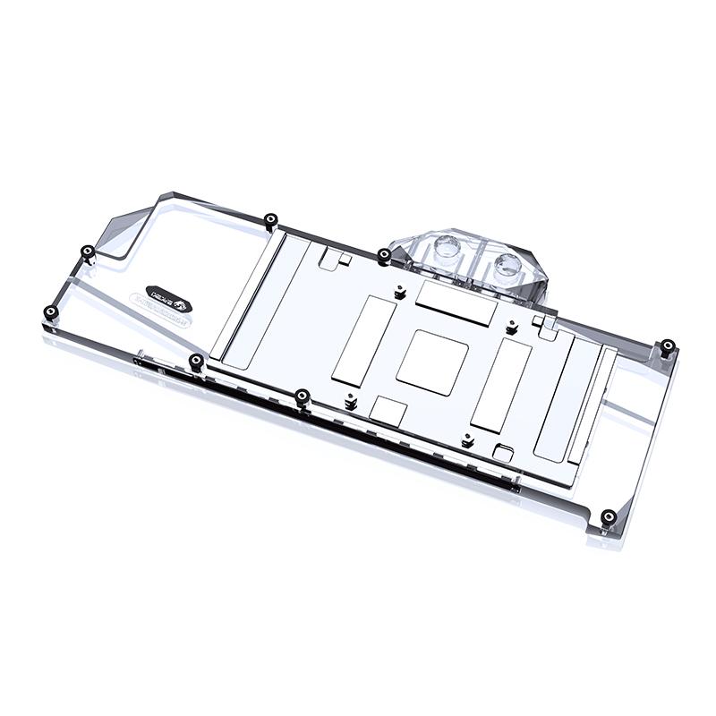 Bykski N-MS3090AERO-X GPU Water Cooling Block With Backplane For MSI RTX 3090 Areo 24G, Graphics Card Liquid Cooler System