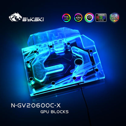 FormulaMod Bykski RTX 2060 full-cover GPU waterblock — silent local AI workload cooling (view 3)